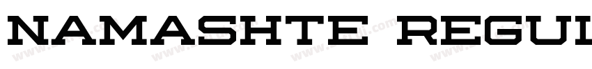 Namashte Regular字体转换